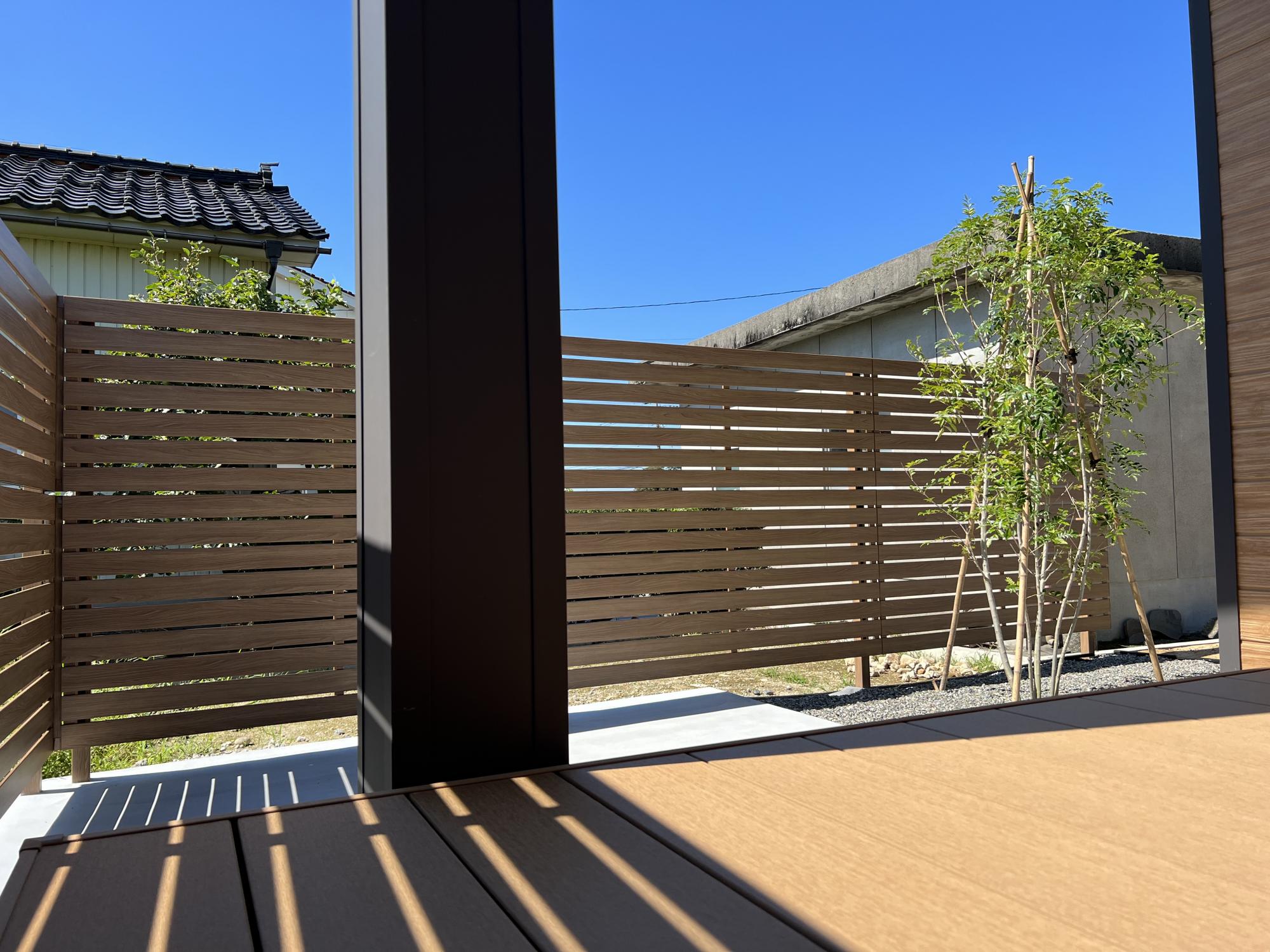 景観を楽しめるお庭