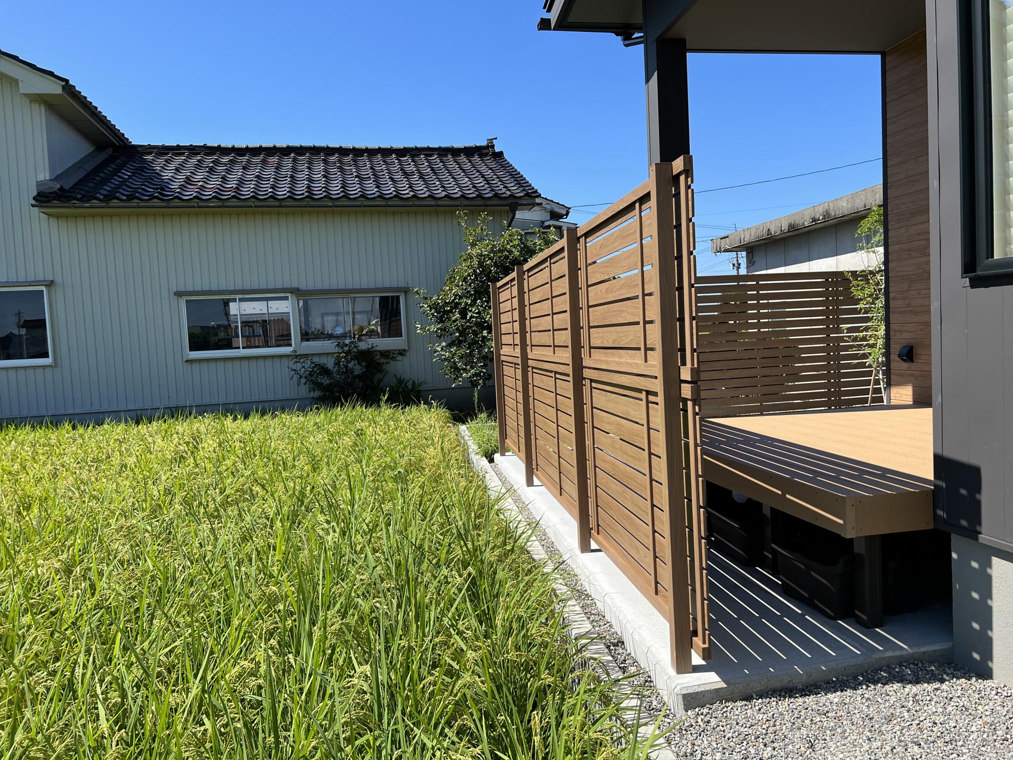 景観を楽しめるお庭