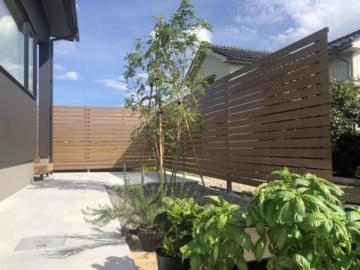 景観を楽しめるお庭