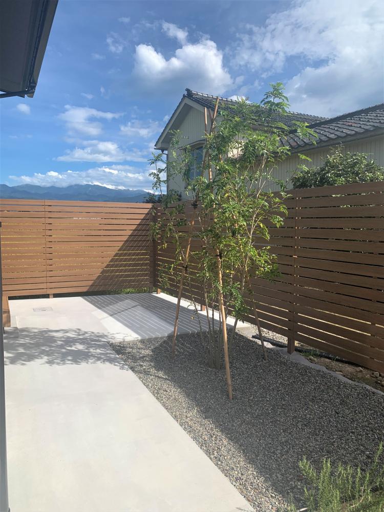 景観を楽しめるお庭